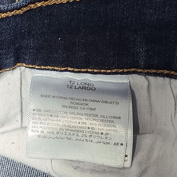 Old Navy Womens Jeans 12 Curve Profile Slim Straight Festival Beach Party Boho - Picture 6 of 9